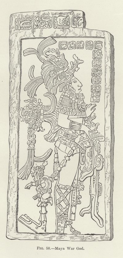 Maya War God by American School