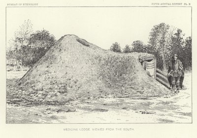 Medicine Lodge Viewed from the South by American School