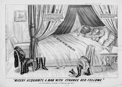 Misery Acquaints a Man with Strange Bed-fellows by American School