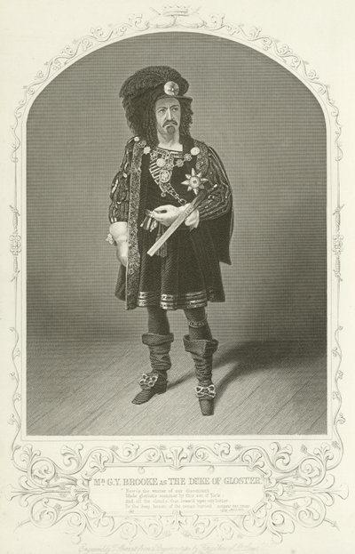 Duke of Gloster, Richard III, Act I, Scene I by American School