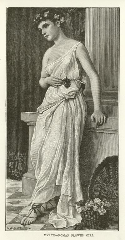 Myrtis, Roman Flower Girl by American School