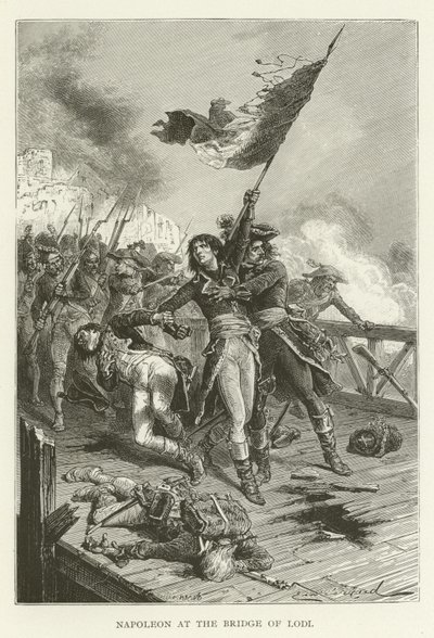 Napoleon at the Bridge of Lodi by American School