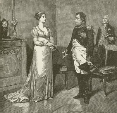 Napoleon announcing to Josephine her Divorcement by American School