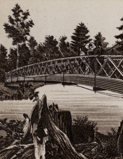 Niagara Falls: Bridge to Second Sister Island by American School