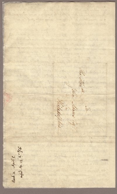 Page 4, Letter from Abigail Adams to John Adams, 31 March - 5 April 1776 by American School