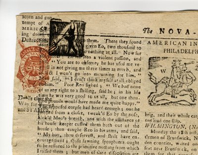 Page from the Halifax Gazette, or The Weekly Adviser, Nova Scotia, 12th-19th December, 1765 by American School