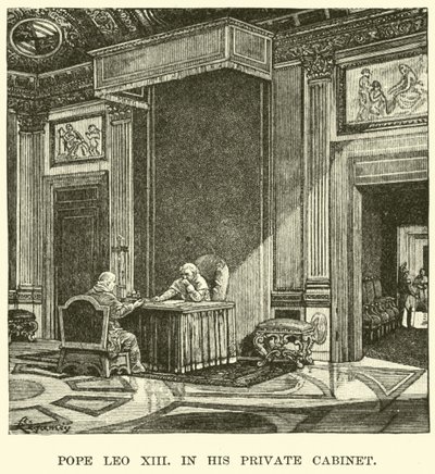 Pope Leo XIII, in his private cabinet by American School