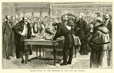 Presentation of the Freedom of the City of London by American School
