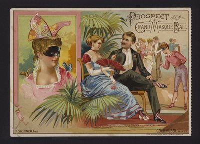 Prospect Association grand masked ball at the Academy of Music, Tammany Hall and Nilsson Hall, New York by American School