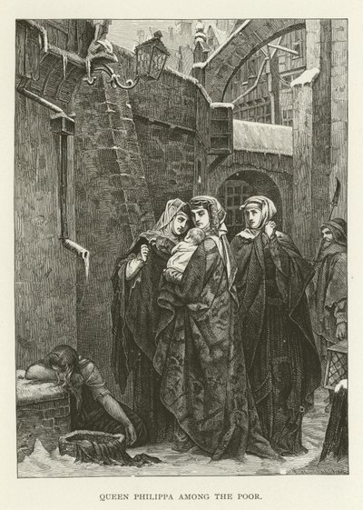 Queen Philippa Among the Poor by American School