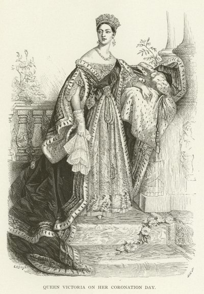 Queen Victoria on her Coronation Day by American School