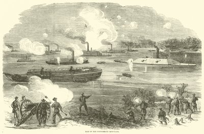 Raid of the Confederate Iron-clads, February 1865 by American School