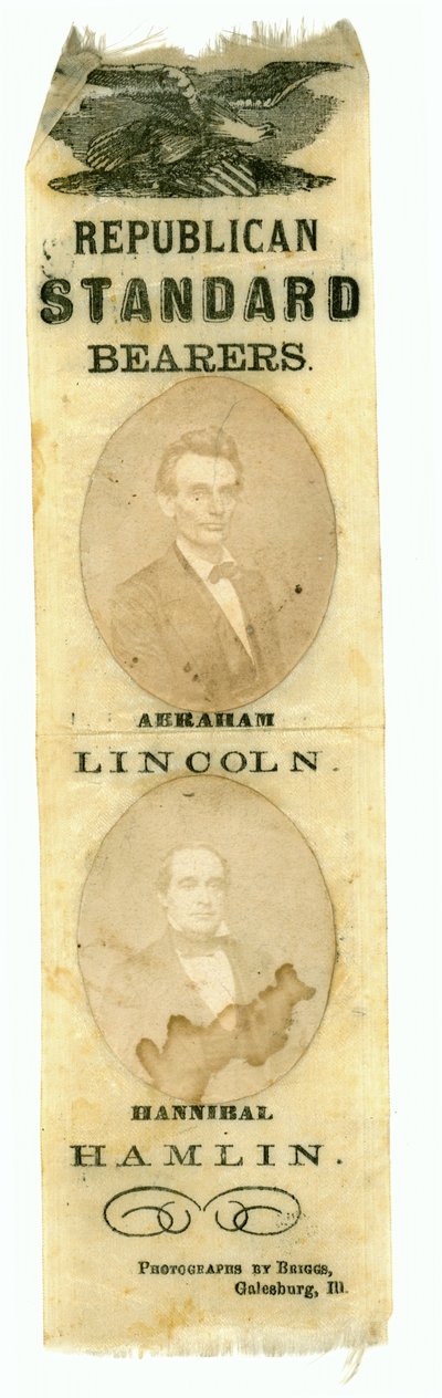 Republican Standard Bearers, Abraham Lincoln and Hannibal Hamlin, 1860 by American School