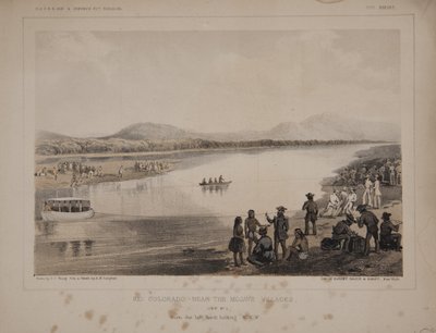 Rio Colorado - Near the Mojave Villages View No. 1 from the Left Bank Looking W. N. W by American School