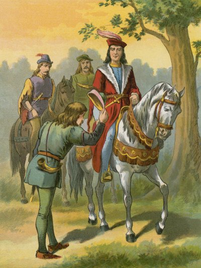 Robin Hood Meets Sir Richard of the Lea by American School