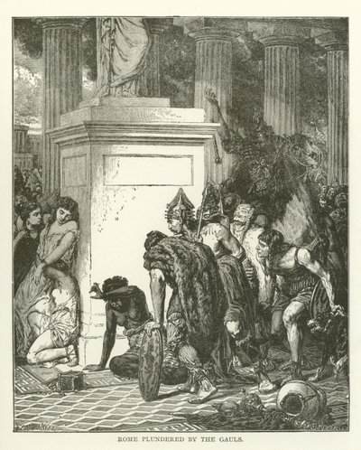 Rome Plundered by the Gauls by American School