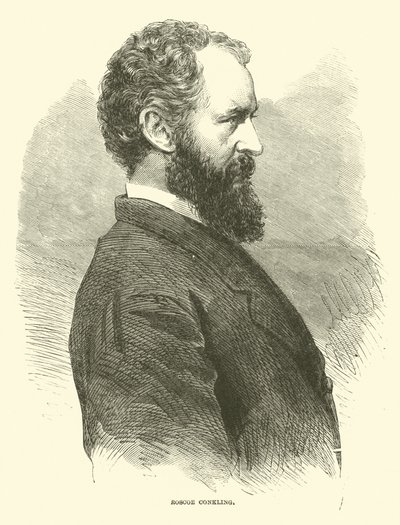 Roscoe Conkling, January 1866 by American School