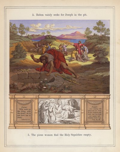 Ruben vainly seeks for Joseph in the pit by American School