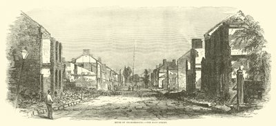 Ruins of Chambersburg, the Main Street, September 1864 by American School