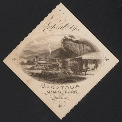 Saratoga, Mount McGregor, Lake George by American School