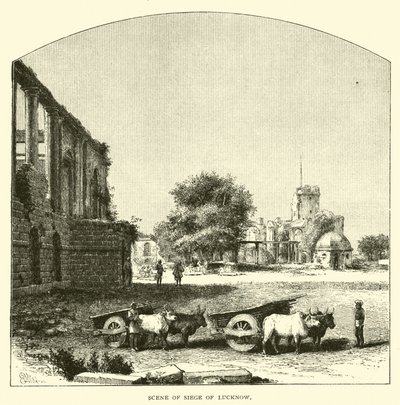 Scene of Siege of Lucknow by American School