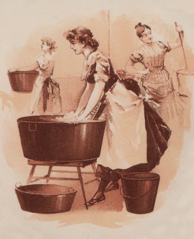 Scullery scene by American School