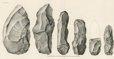 Series of Rejects from the South Mountain Rhyolite Quarry by American School