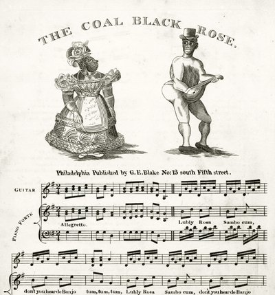 Sheet Music for The Coal Black Rose by American School