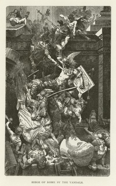 Siege of Rome by the Vandals by American School