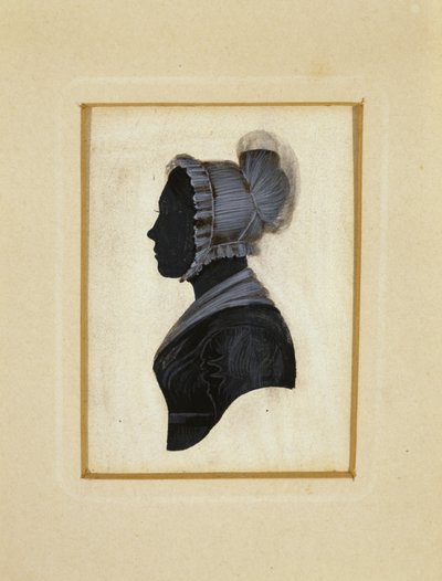 Silhouette of a Lady by American School