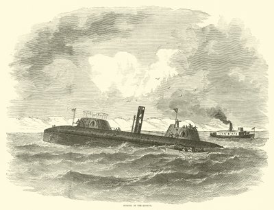 Sinking of the Keokuk, July 1863 by American School