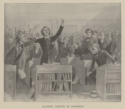 Slavery Debate in Congress by American School