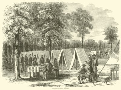 Soldiers Voting for President, September 1864 by American School