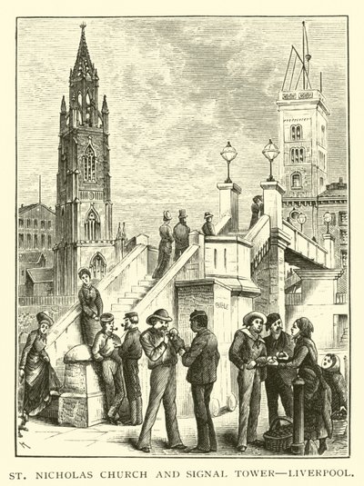 St Nicholas Church and Signal Tower, Liverpool by American School