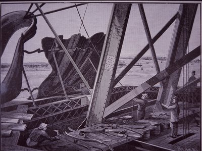 Statue of Liberty, its construction portrayed by Scientific American by American School