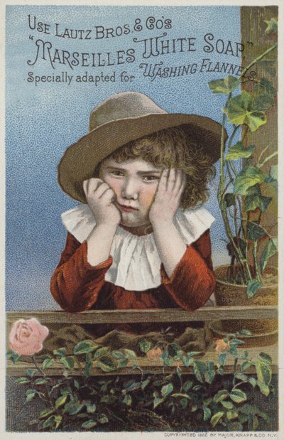 Sulking Boy Leaning on Fence by American School