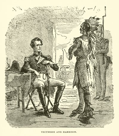 Tecumseh and Harrison by American School