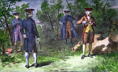 The Burr-Hamilton Duel by American School