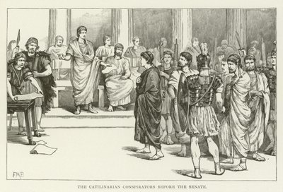 The Catilinarian Conspirators Before the Senate by American School