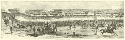 The Confederate Rout at Winchester, September 1864 by American School
