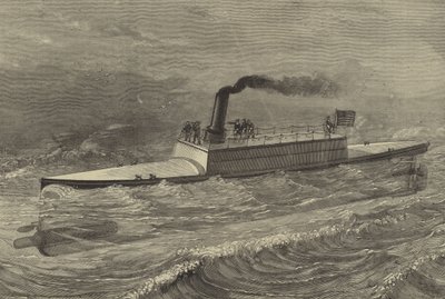 The Destroyer, torpedo-vessel of Captain Ericsson by American School