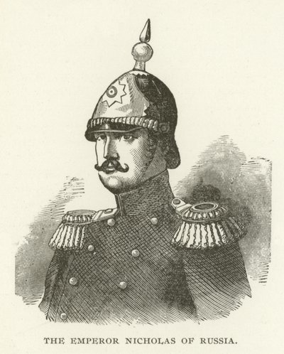 The Emperor Nicholas of Russia by American School