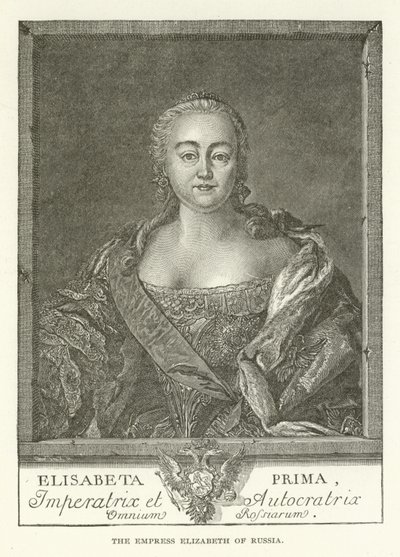 The Empress Elizabeth of Russia by American School