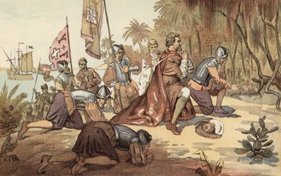The First Landing of Columbus by American School