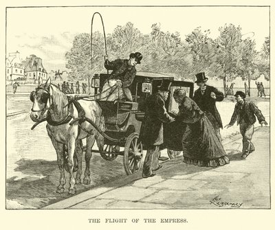 The Flight of the Empress by American School