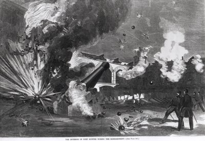The Interior of Fort Sumter During the Bombardment, 12th April 1861, from 
