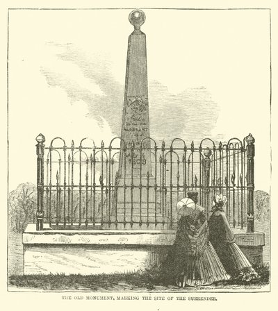 The Old Monument, Marking the Site of the Surrender by American School