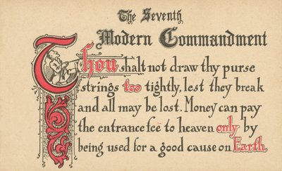 The Seventh Modern Commandment by American School