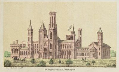 The Smithsonian Institute, Washington, published by E. Sachse by American School