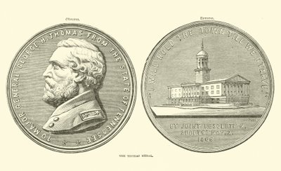 The Thomas Medal, October 1863 by American School